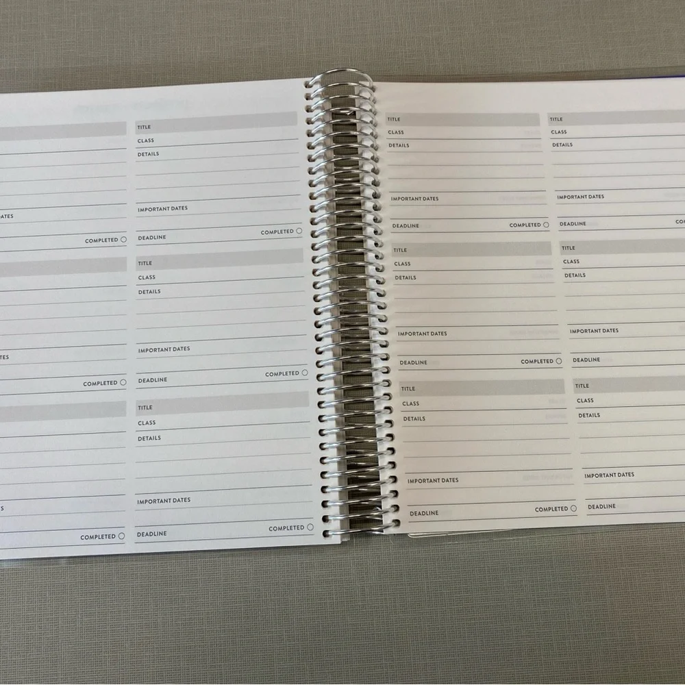 NEW Erin Condren academic vertical Planner with Colorful Tabs